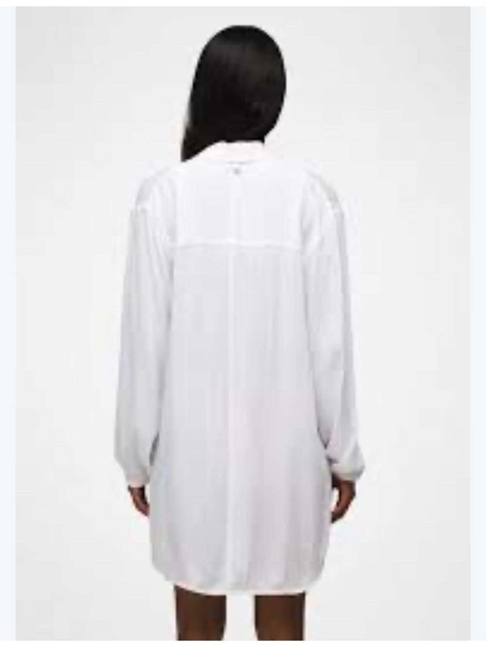 Prana Fernie Flowy Tencel Coverup Long Shirt White. Small. - Picture 4 of 14